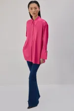 WIDE-CUFFS SATIN SHIRT WIDE-CUFFS SATIN SHIRT