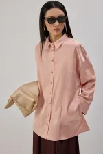 OVERSIZE SATIN SHIRT OVERSIZE SATIN SHIRT