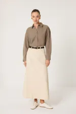 jupe trapèze en jean