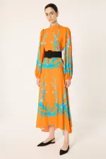 PATTERNED VISCOSE DRESS PATTERNED VISCOSE DRESS
