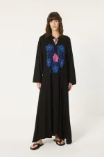 NAKIŞLI VİSKON ELBİSE