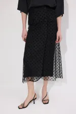 JUPE EN TULLE À POIS