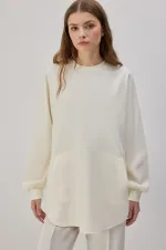CREPE TUNIC WITH POCKETS CREPE TUNIC WITH POCKETS