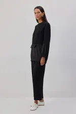 SATEN GARNİLİ KREP TUNİK