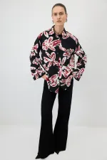 WIDE-CUFFS PATTERNED SHIRT WIDE-CUFFS PATTERNED SHIRT