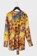 PATTERNED VISCOSE TUNIC