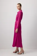 SATIN DRESS WITH PADDED LEGS SATIN DRESS WITH PADDED LEGS