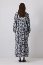 ÇİÇEK DESENLİ ELBİSE