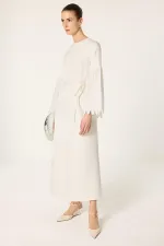 NAKIŞLI KUPRA ELBİSE