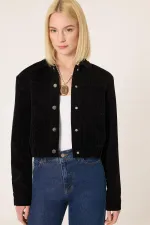 VESTE COURTE EN VELOURS