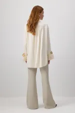 FLORAL LACE VISCOSE SHIRT