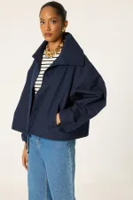 JACKET WITH GATHERED WAIST