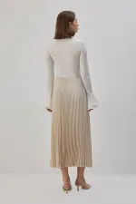 EMBELLISHED SATIN SKIRT EMBELLISHED SATIN SKIRT