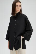 SHIRT WITH LACE DETAILS SHIRT WITH LACE DETAILS