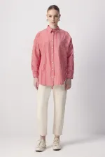 THIN STRIPED OVERSIZE SHIRT