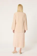 KRUVAZE BAĞLAMALI KİMONO