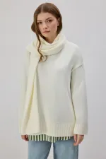 PULL À COL ÉCHARPE