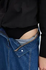 SNAP-BUTTON SHIRT BODYSUIT