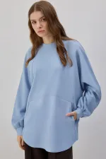 CREPE TUNIC WITH POCKETS CREPE TUNIC WITH POCKETS