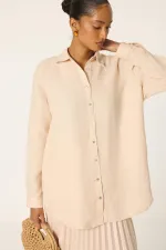 LINEN OVERSIZE SHIRT
