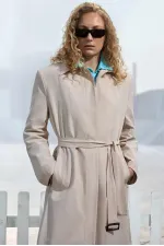 KEMERLİ OVERSIZE TRENÇKOT