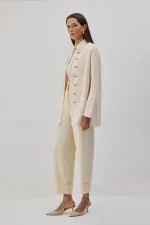 YÜKSEK BEL DUBLE PAÇA PANTOLON