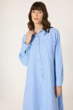 ÇİZGİLİ GÖMLEK ELBİSE