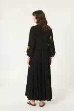 ROBE BRODÉE À MOTIFS DE PALMIERS
