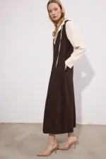 Gilet en crêpe à col en V