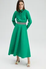 ELASTIC WAIST CUP DRESS