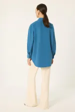 OVERSIZE FİT POPLİN GÖMLEK