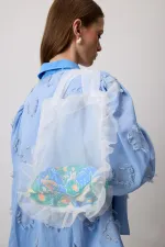 RUFFLED ORGANZA BAG