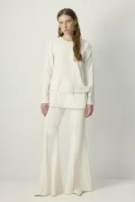 BELTED CREPE TUNIC BELTED CREPE TUNIC