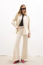EMBROIDERED GABARDINE SHIRT - JACKET EMBROIDERED GABARDINE SHIRT - JACKET