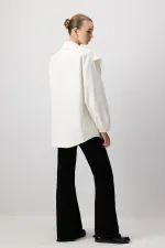 ÇİÇEK DANTELLİ GABARDİN CEKET