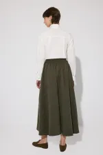 SUEDE SKIRT WITH ELASTIC WAISTBAND SUEDE SKIRT WITH ELASTIC WAISTBAND