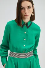 ELASTIC WAIST CUP DRESS