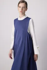 Gilet oversize froncé