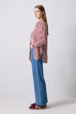 CHEMISE SURDIMENSIONNÉE À RAYURES ÉPAISSES