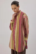 ÇİZGİLİ UZUN GÖMLEK