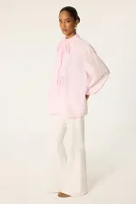 FRONT PLEATED POPLIN SHIRT FRONT PLEATED POPLIN SHIRT