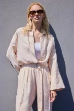 KEMERLİ GÖMLEK PANTOLON TAKIM