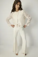 PANTALONS ÉVASÉS ESPAGNOLS À CÔTES