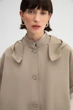 KAPÜŞONLU TRENÇKOT