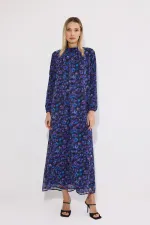 ROBE EN CHIFFON À MOTIFS