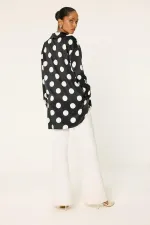 POLKA DOT SATIN SHIRT