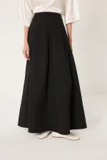 Jupe trapèze avec détails de poches