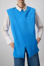 KETEN DOKULU KRUVAZE YELEK