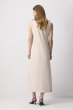 METAL AKSESUAR DETAYLI ELBİSE