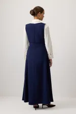 GILET EN CRÊPE PLISSÉ